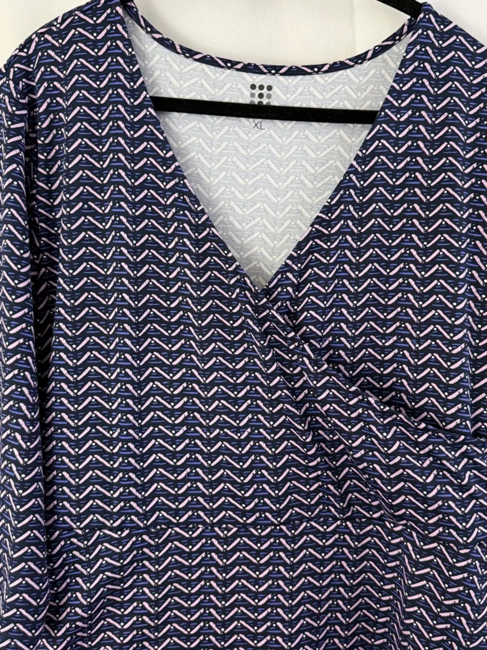 Title Nine Purple Wrapper's Delight Pallay Mini Dress Womens Size XL - Picture 4 of 9